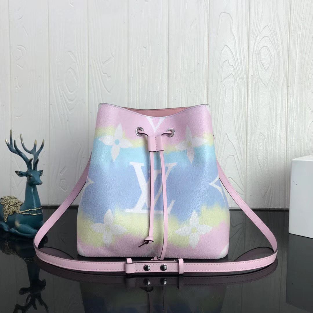Louis Vuitton Monogram Canvas Neonoe Original Leather M45126 Pink&Blue HY23143Gm74