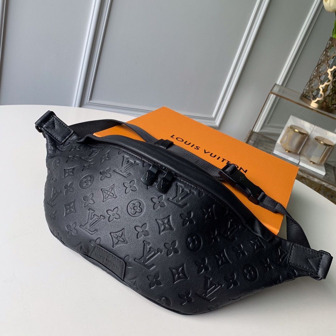 Louis Vuitton Monogram Canvas Original Leather Bumbag Beltbag M44388 Black HY5216qM91