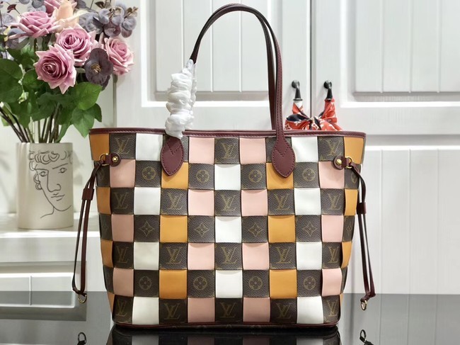 Louis Vuitton Monogram Canvas Original Leather NEVERFULL MM M40993 HY16860sf78