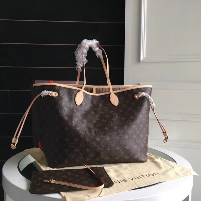 Louis Vuitton Monogram Canvas Original NEVERFULL GM M40990 apricot HY13706Qu69