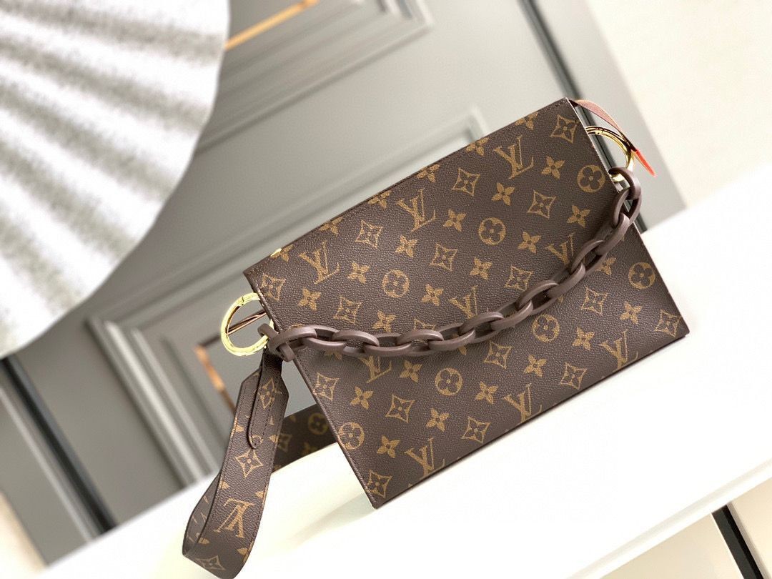 Louis Vuitton Monogram Canvas POCHETTE Original Leather M47545 HY9135UM91