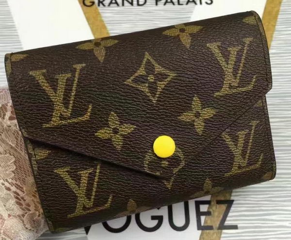Louis Vuitton Monogram Canvas Victorine Wallet M62360 Yellow HY723Pf97
