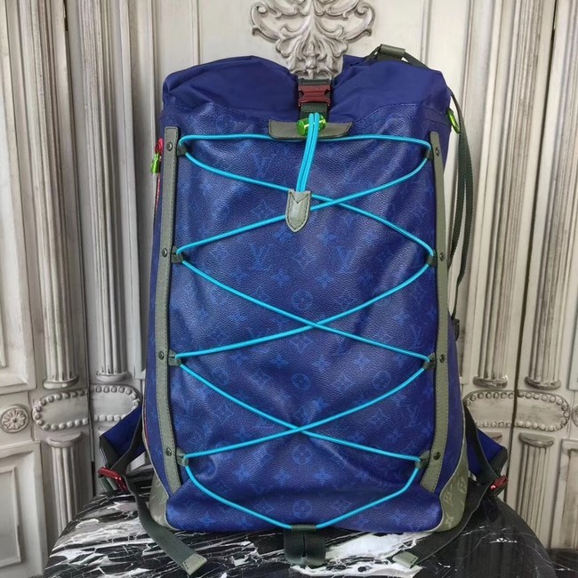 Louis Vuitton Monogram Christopher Backpack OUTDOOR 43834 blue HY13849Zf62