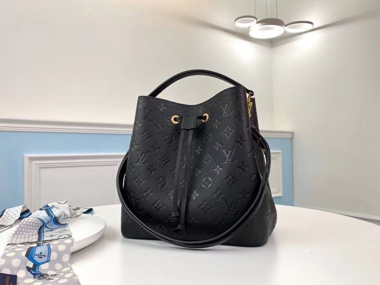 Louis Vuitton Monogram Empreinte Neonoe Original Leather M45256 Black HY5937Il41