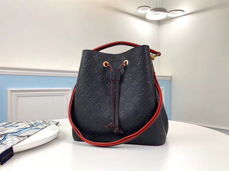 Louis Vuitton Monogram Empreinte Neonoe Original Leather M45256 Navy HY7246De45