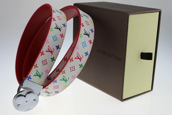 Louis Vuitton Monogram Multicolore Belt LV2052 White Silver HY15983Ty85