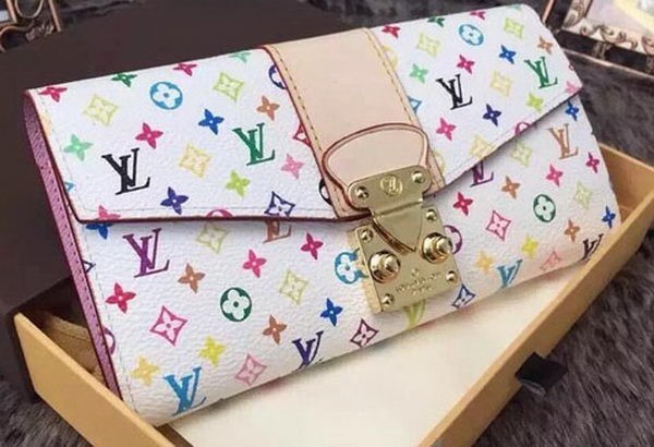 Louis Vuitton Monogram Multicolore PALLAS WALLET M58289 White HY14121NP24