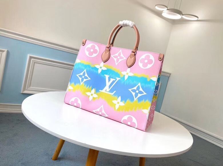 Louis Vuitton ONTHEGO Original Leather Escale Bag M45119 Pink&Blue HY7945TV86