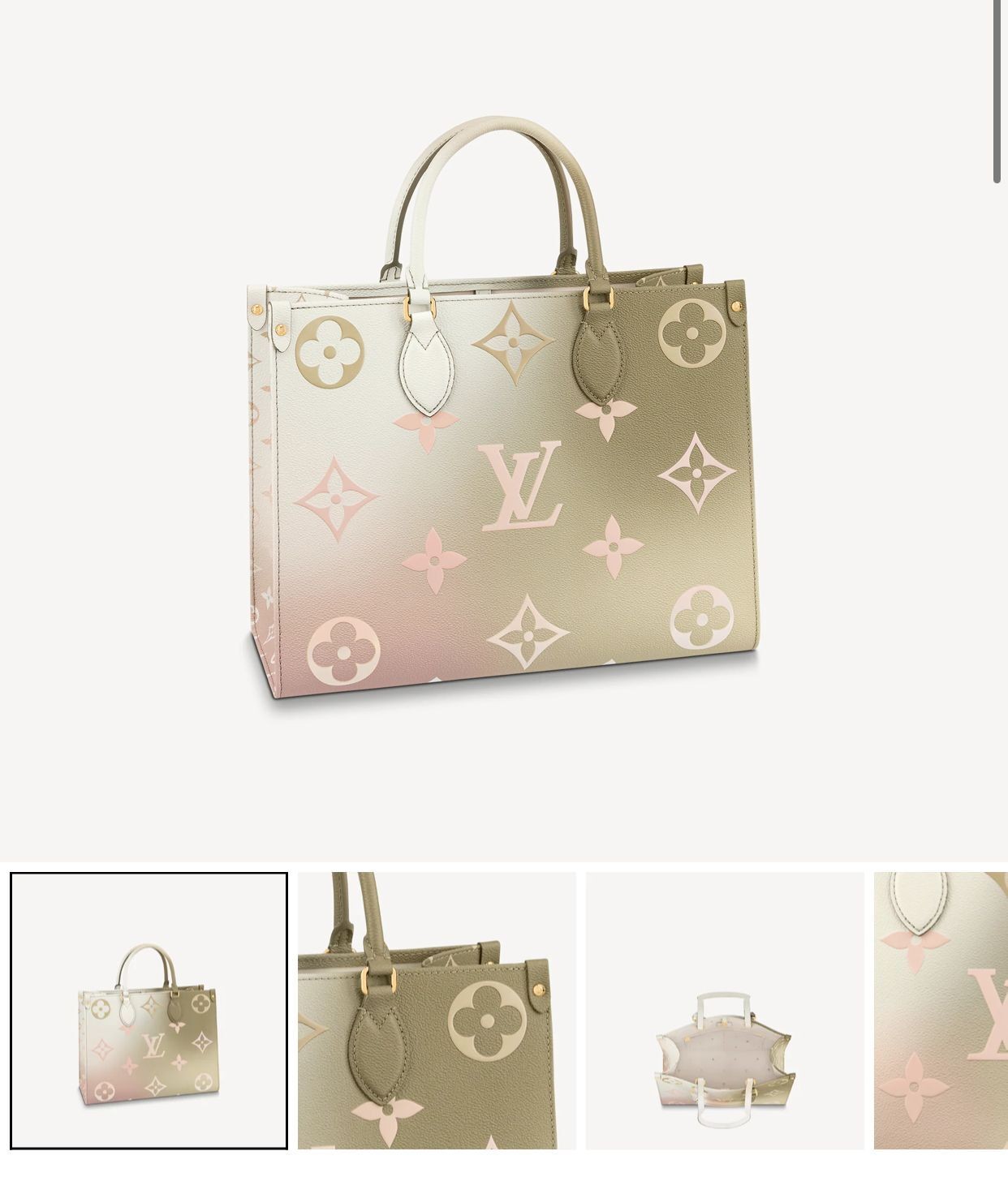 Louis Vuitton Onthego Original Leather MM M20510 Gray HY7979Oq54