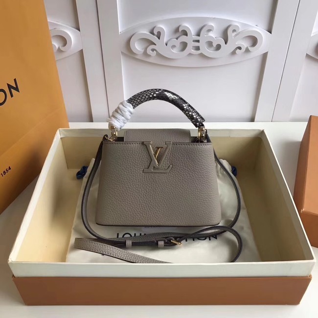 Louis vuitton original CAPUCINES MINI N94047 grey HY27075Wi77