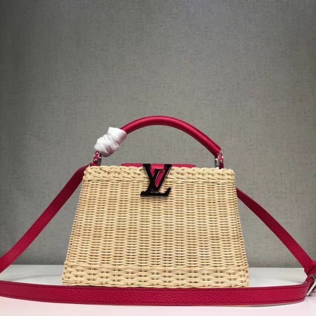 Louis vuitton original CAPUCINES PM M50011 rose HY7923uU16