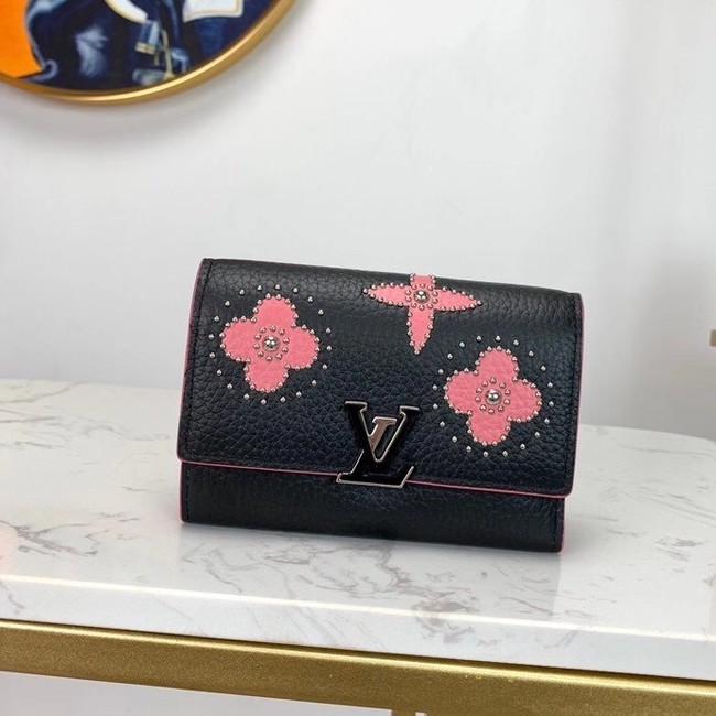 Louis vuitton original CAPUCINES wallet M63222 black HY21060ki86