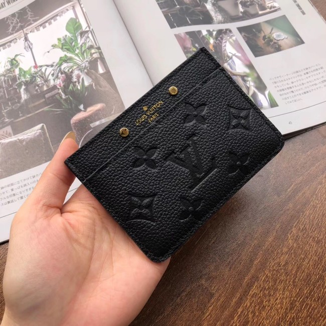 Louis vuitton original CARD HOLDER M69171 black HY10573sY95