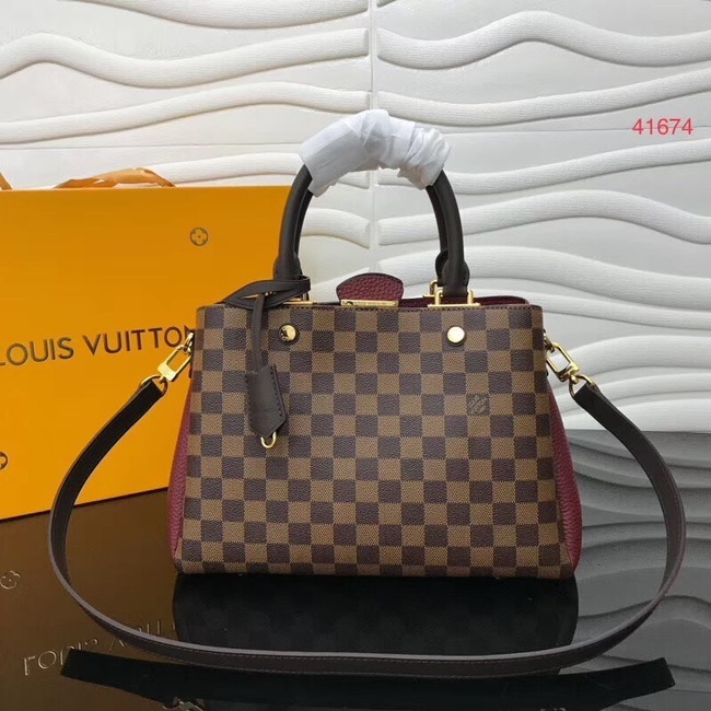 Louis Vuitton Original Damier Ebene Canvas M41674 Lie de Vin HY20808tQ92