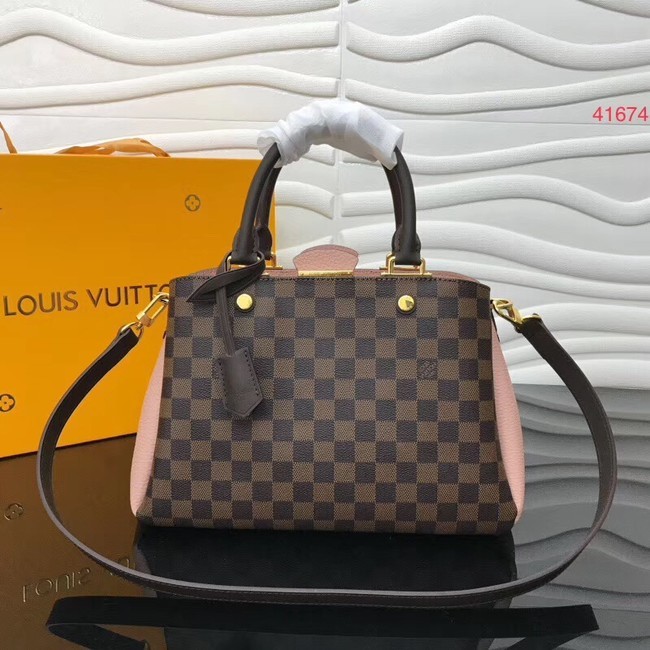 Louis Vuitton Original Damier Ebene Canvas M41674 pink HY16384Oj66