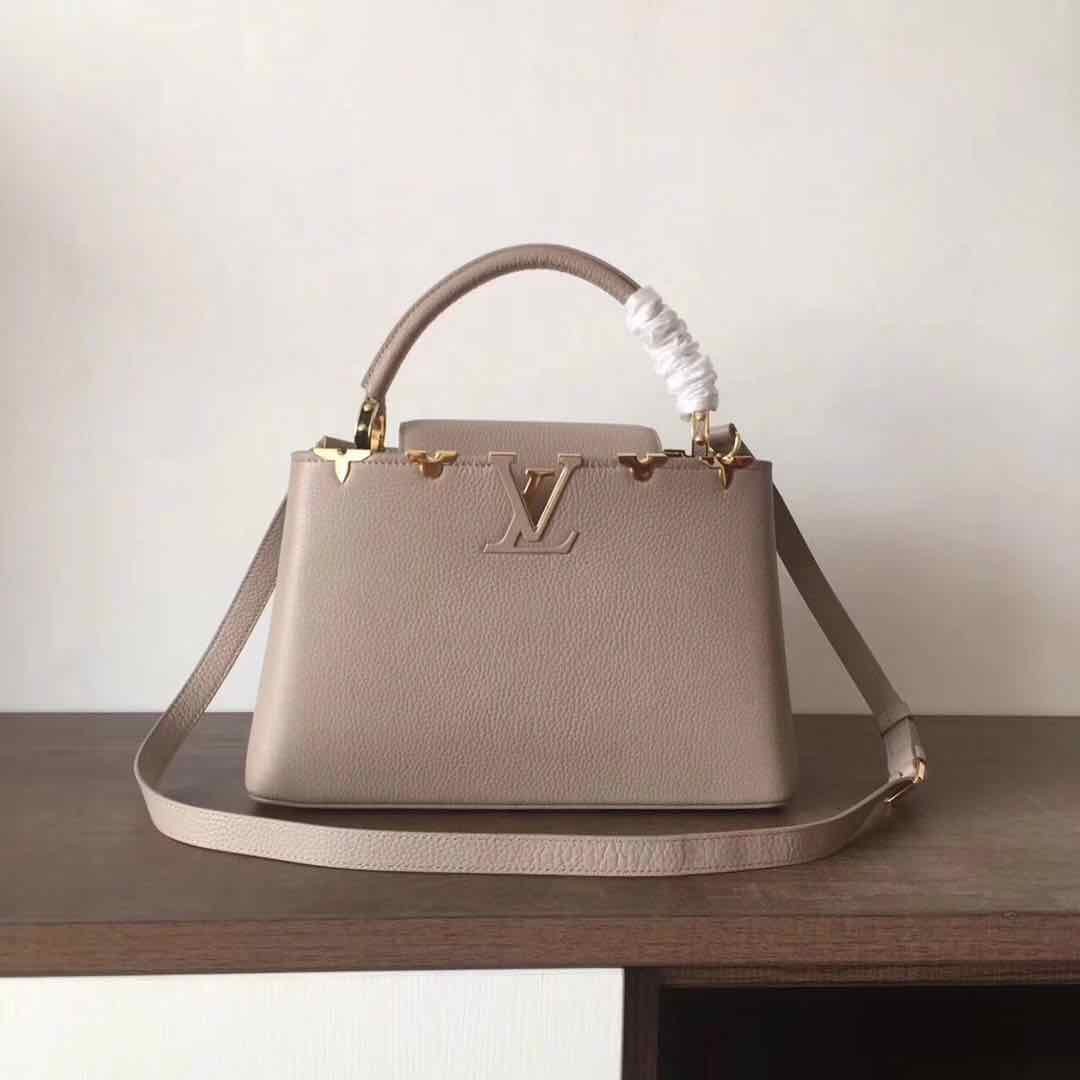 Louis Vuitton original Elegant Capucines BB Bags M94517 grey HY5434Oj66