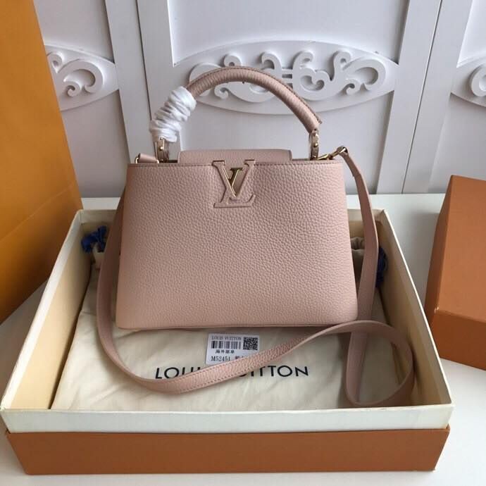 Louis Vuitton original Elegant Capucines BB Bags M94517 Nude HY9748uU16