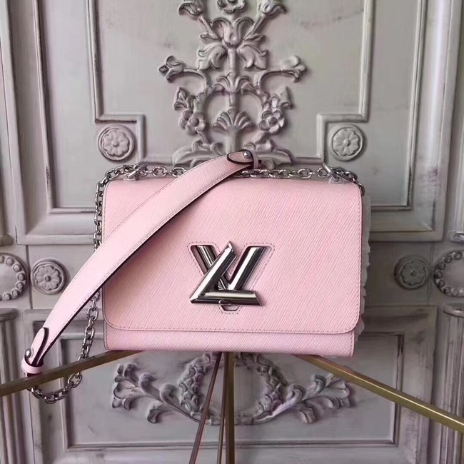 Louis vuitton original epi leather TWIST MM M50332 pink HY18257Zw99