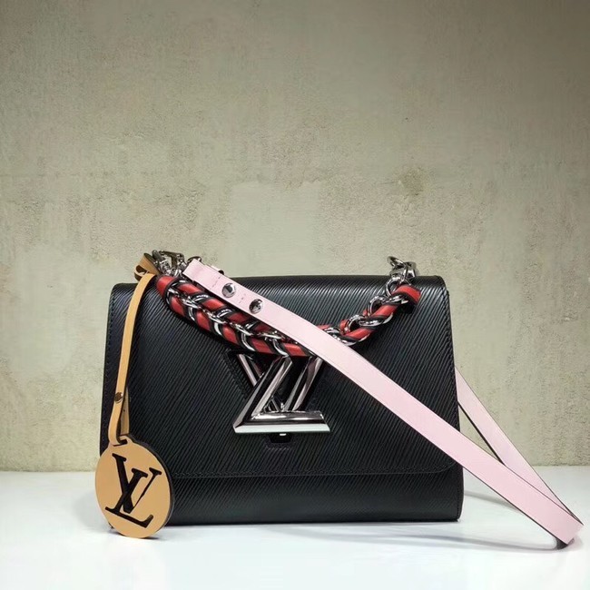 Louis vuitton original epi leather TWIST MM M52503 black HY5007ff76