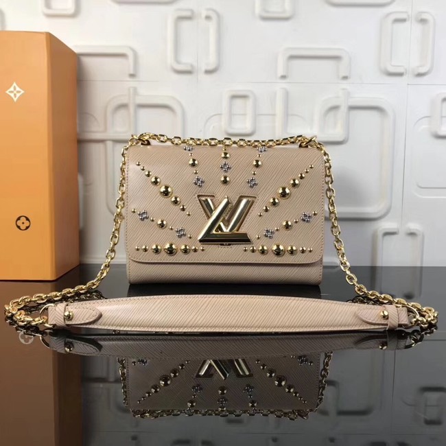 Louis vuitton original epi leather TWIST MM M52730 Galet HY13266ED90