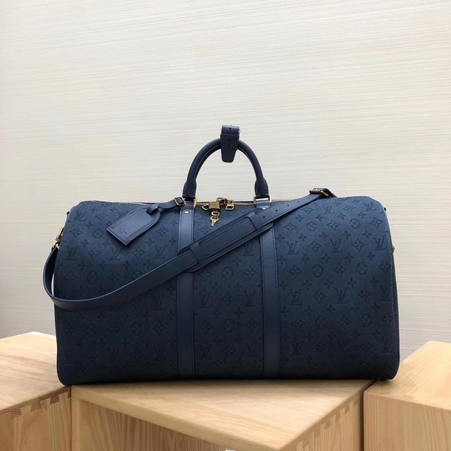 Louis vuitton original KEEPALL BANDOULIERE 50 M44644 Navy HY25481kC27