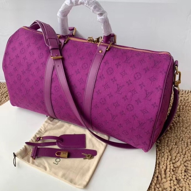 Louis vuitton original KEEPALL BANDOULIERE 50 M44644 Violet HY3640vK93