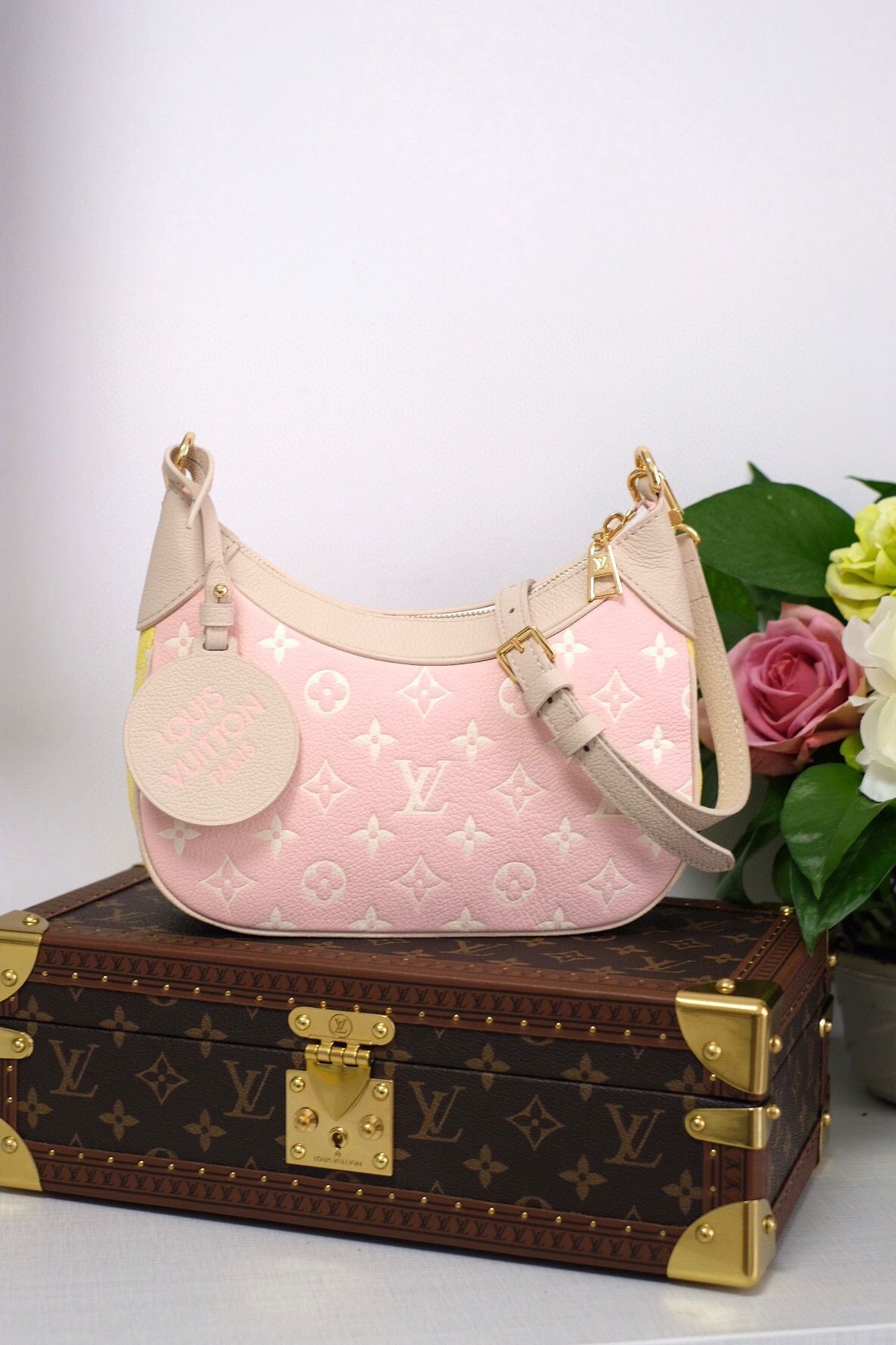 Louis Vuitton Original Leather Bagatelle M46091 Pink HY23638cP15