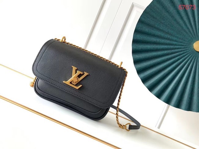 Louis Vuitton Original Lockme chain small handbag M57067 black HY25968PC54