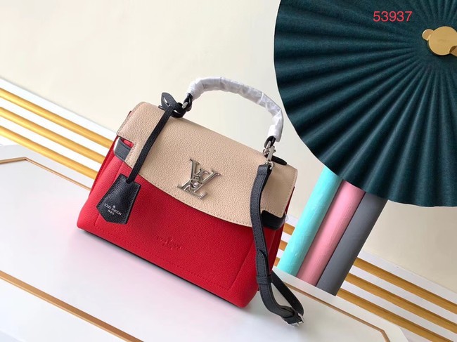 Louis vuitton original LOCKME EVER BB M53937 Kabuki Red&Quartz White&Black HY23857dw37