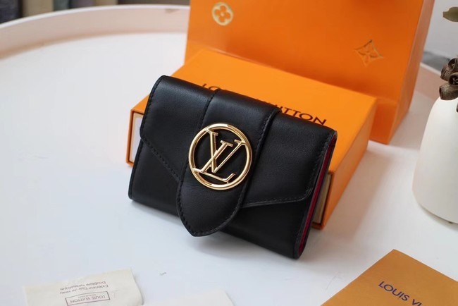 Louis Vuitton Original LV PONT 9 Wallet M69176 black HY16328Xw85