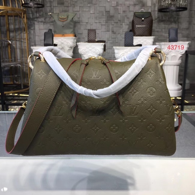 Louis vuitton original mongram empreinte PONTHIEU PM M43721 Khaki HY25911vm49