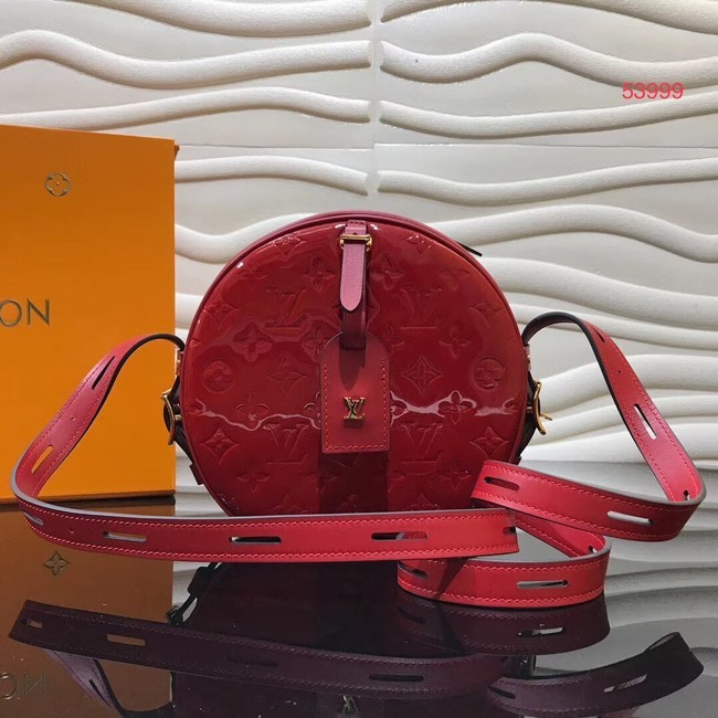 Louis vuitton original Monogam vernis BOITE CHAPEAU SOUPLE M53999 red HY11175KX86