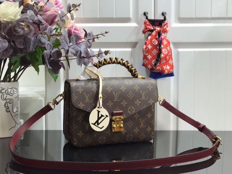 Louis vuitton original Monogram Canvas POCHETTE METIS M43984 Wine HY8582EC68