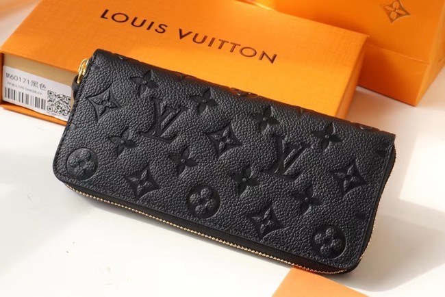 Louis Vuitton Original Monogram Empreinte Wallet M60171 black HY6642aM39