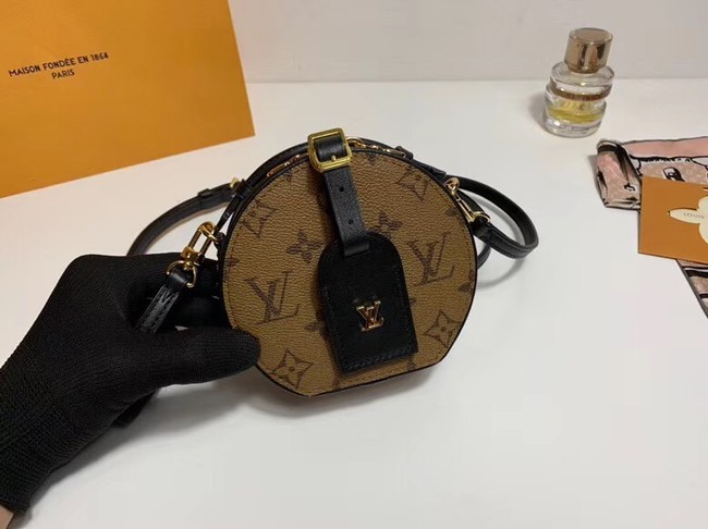 Louis vuitton original Monogram Reverse Canvas MINI BOITE CHAPEAU M44699 HY24011tL32