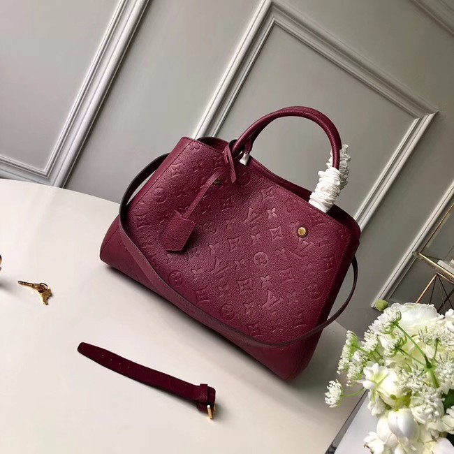 Louis vuitton original MONTAIGNE MM M44311 fuchsia HY26641vm49