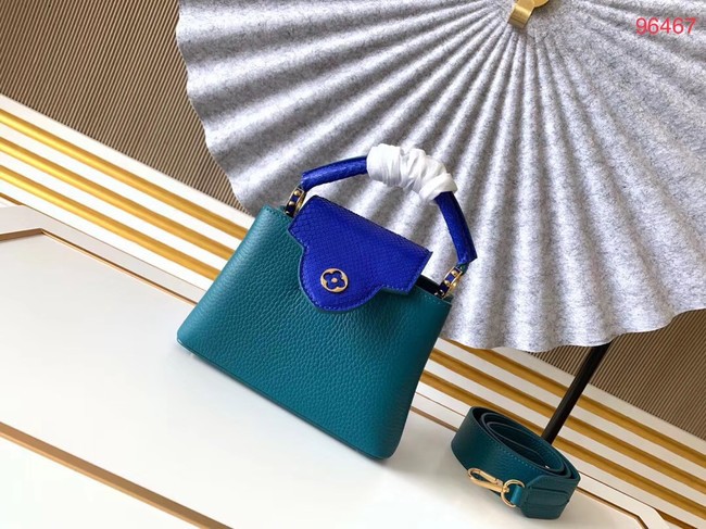 Louis Vuitton Original Taurillon leather CAPUCINES BB M95509 blue HY17415vj67
