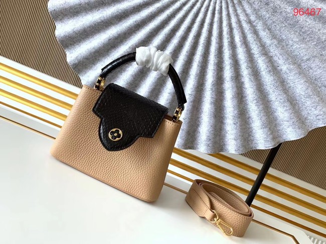 Louis Vuitton Original Taurillon leather CAPUCINES BB M95509 Nude HY26363fc78