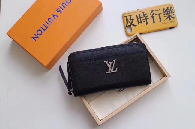Louis Vuitton original ZIPPY LOCKME M62622 BLACK HY10579fH28