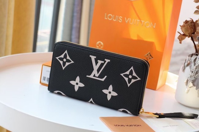 Louis Vuitton Original ZIPPY wallet M69794 black HY25278AM45