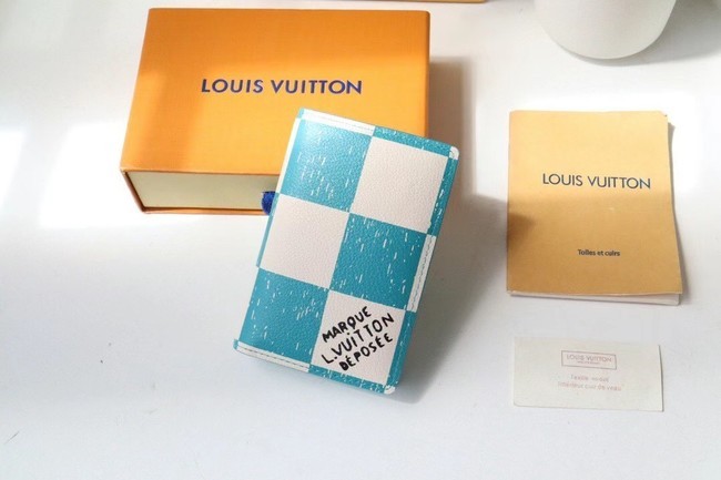 Louis Vuitton POCKET ORGANIZER M60495 light blue HY2363JD28