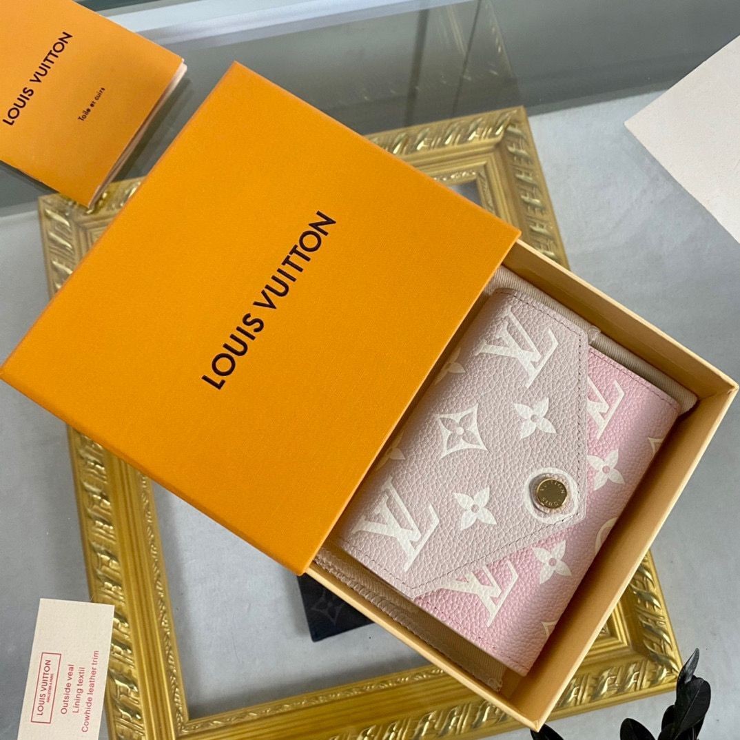Louis Vuitton VICTORINE WALLET M81289 Pink&Yellow HY1482vX33