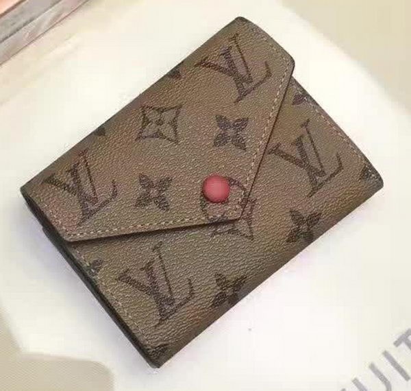 Louis Vuitton Victorine Wallet Monogram Canvas M62360 Red HY3400dV68