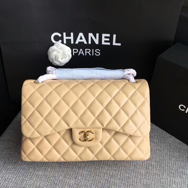 Luxury Chanel Flap Shoulder Bags Camel Original Lambskin Leather CF1113 Glod HY15878bE46