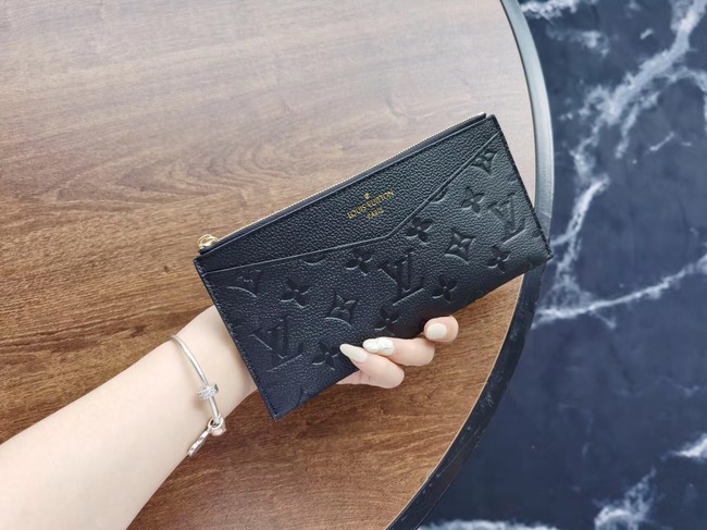 Luxury Louis Vuitton Original Monogram Empreinte Wallet M68712 black HY2738bE46