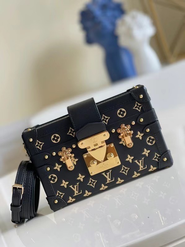 Luxury Louis vuitton original PETITE MALLE M57817 black HY10732QT69
