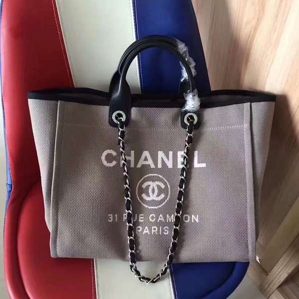 Luxury Replica Chanel Deauville Tote Bag Original Canvas Leather A68047-9 HY15110vv50