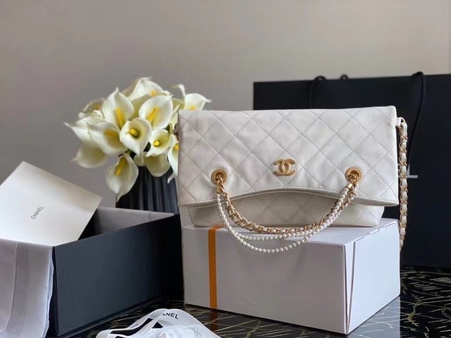 New Chanel Original shopping bag AS2213 white HY7552Uf80
