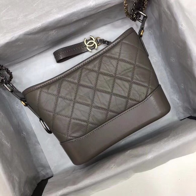 Quality Chanel Gabrielle Original Calf leather Shoulder Bag 93841 grey HY2230Vu63