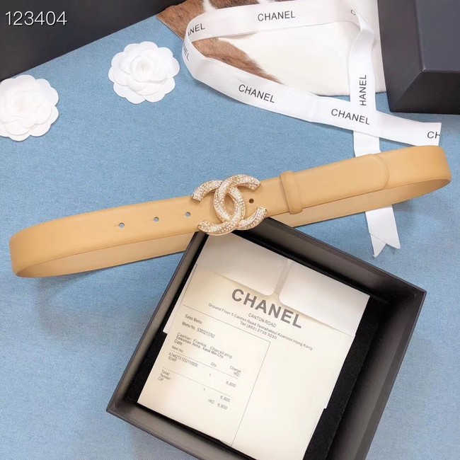Replica AAA Chanel Original Calf Leather 3602 yellow&gold HY20905of41